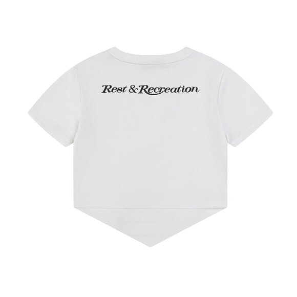 Short Irregular Printed Short-Sleeved T-Shirt Rest&Recreation - Picture 1 of 9